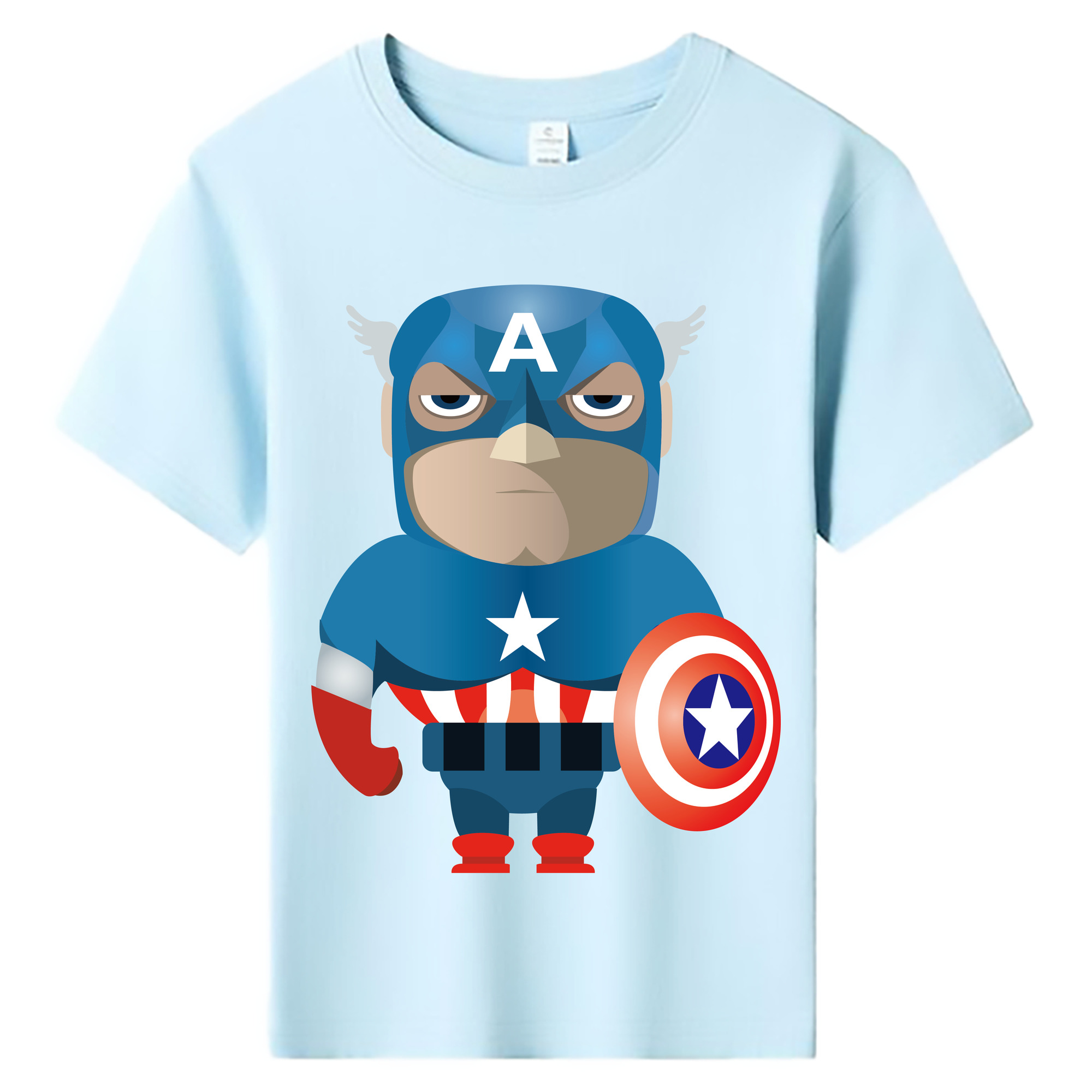 （画像用） アベンジャーズ The Avengers 綿100％キッズTシャツ（フロントプリント）